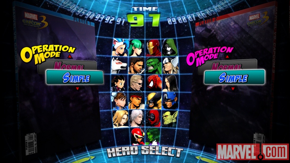 Marvel vs. Capcom 3 Operation Mode screenshot