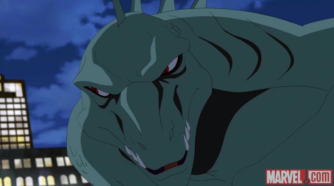 The Lizard's ready for his close up in Ultimate Spider-Man