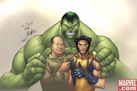 Josh's special Marvel prize by Salvador Larroca