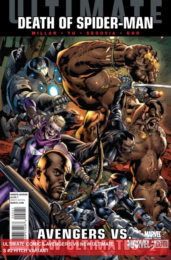 Ultimate Comics Avengers Vs New Ultimates #2 variant cover by Bryan Hitch