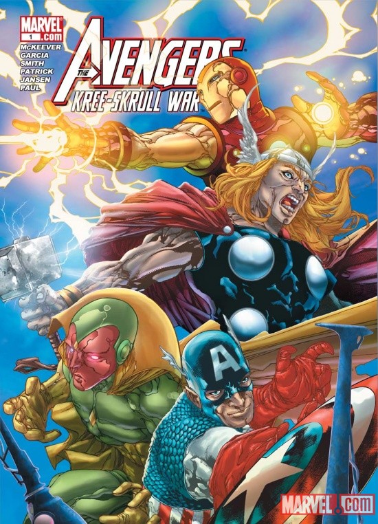 Avengers: Kree-Skrull War cover art by Harvey Tolibao