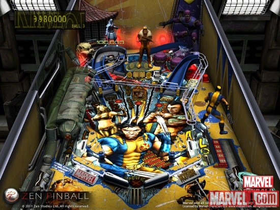 Wolverine table for Zen Pinball on iPad