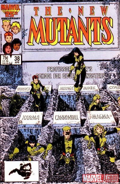 Image Featuring Magma (Amara Aquilla), Moonstar, Wolfsbane, Warlock (Technarchy), New Mutants, Karma, Cannonball