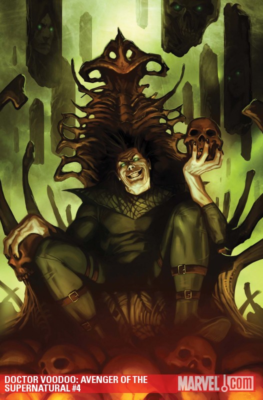 Doctor Voodoo: Avenger of the Supernatural #4 cover by Marko Djurdjevic