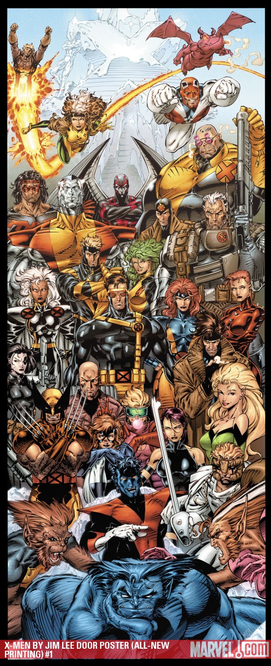 X-MEN BY JIM LEE DOOR POSTER [ALL-NEW PRINTING] (2009 - Present)
