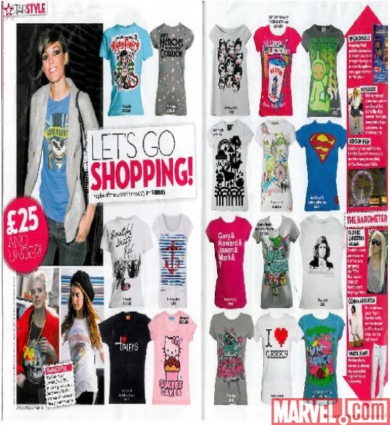 Marvel Women's T-Shirts in print