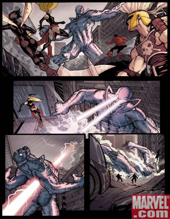Avengers: The Initiative #1 interior art