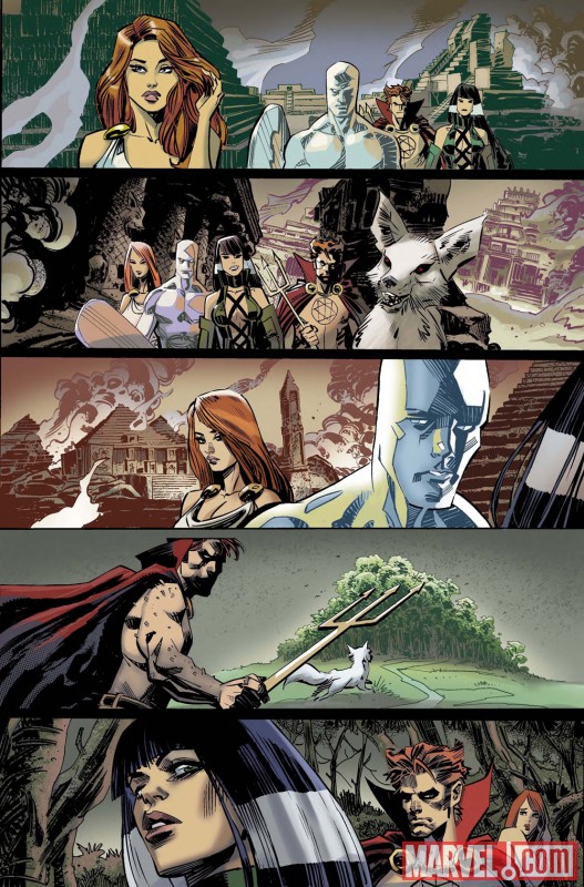 Image Featuring Silver Surfer, Sersi, Daimon Hellstrom