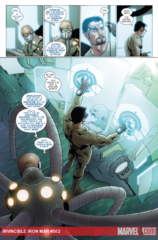 Invincible Iron Man #502 preview art by Salvador Larroca