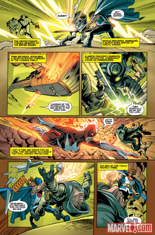DARKSTAR AND THE WINTER GUARD #2 preview art by Steve Ellis
