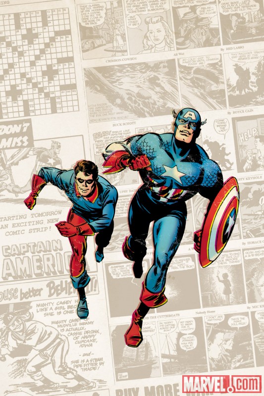CAPTAIN AMERICA: THE 1940'S NEWSPAPER STRIP #1 cover by Butch Guice