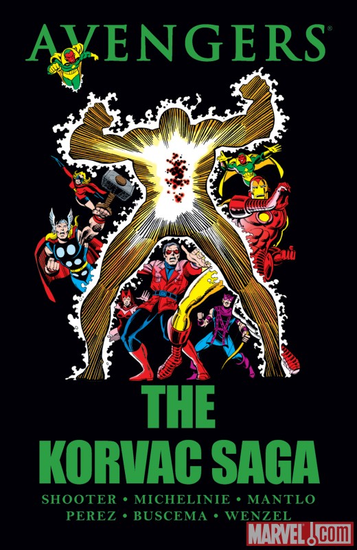 AVENGERS: THE KORVAC SAGA HARDCOVER cover by George Perez