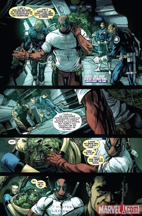 DOOMWAR #5 preview art by Scot Eaton