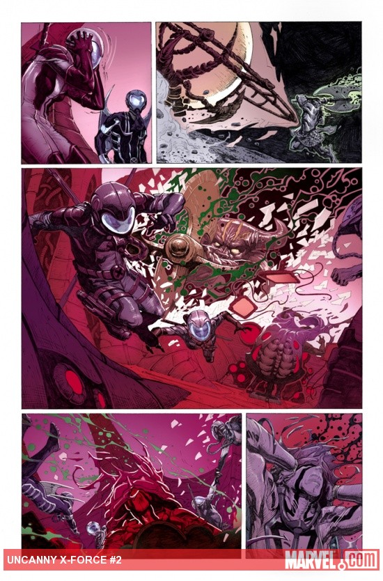 Uncanny X-Force #2 preview art by Jerome Opena