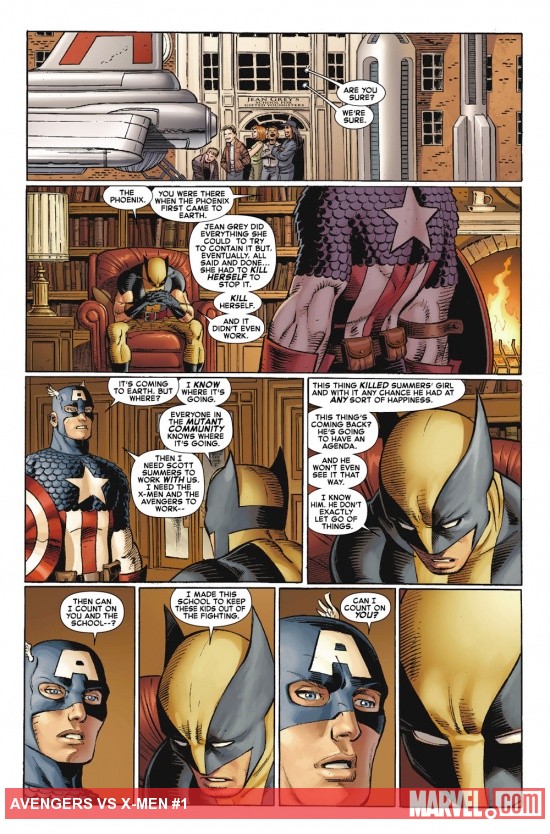 Avengers Vs. X-Men #1 preview art by John Romita Jr.