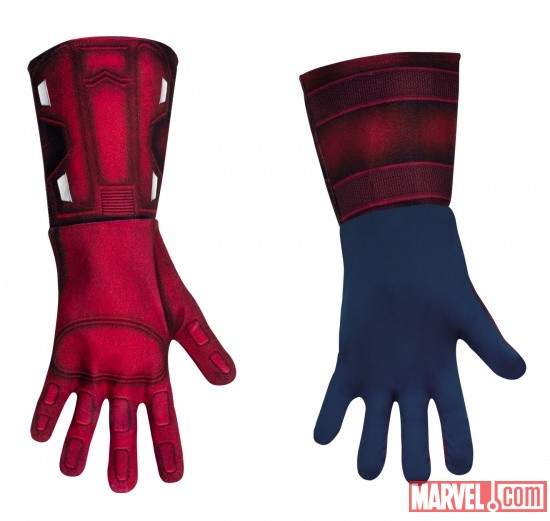 Captain America Deluxe Gloves Adult
