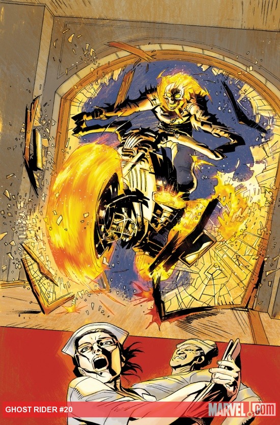 Ghost Rider makes an entrance