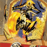 Ghost Rider makes an entrance