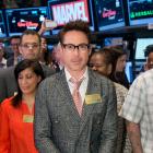 Robert Downey Jr. ringing the opening bell at the NYSE
