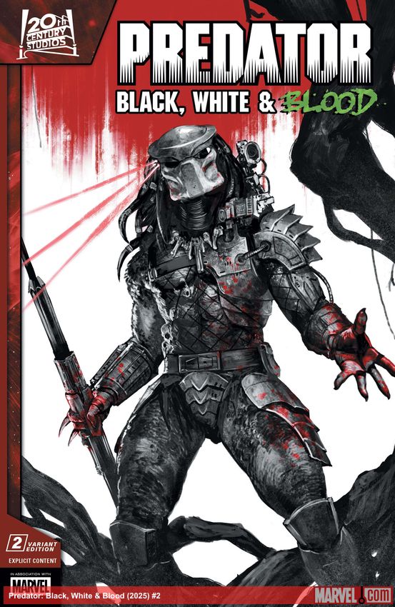 Predator: Black, White & Blood (2025) #2 (Variant)