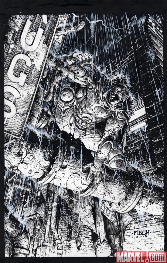 VENGEANCE OF THE MOON KNIGHT #1 SECOND PRINTING FINCH SKETCH VARIANT