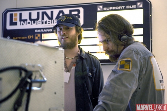 Actor Sam Rockwell With Director Duncan Jones