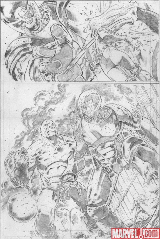HOUSE OF M: MASTERS OF EVIL pencil art by Manuel Garcia