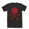 Red Skull and Crossbones t-shirt by Mighty Fine