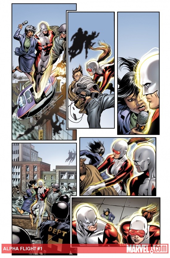 Alpha Flight (2011) #1 preview art by Dale Eaglesham