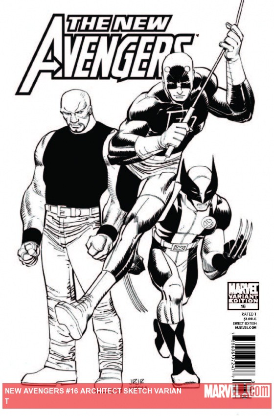 New Avengers (2010) #16 (Architect Sketch Variant)