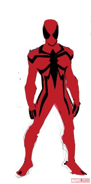 Scarlet Spider design art by Ryan Stegman