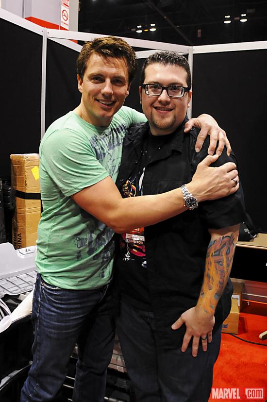 C2E2 2012: Ryan Penagos Poses with John Barrowman