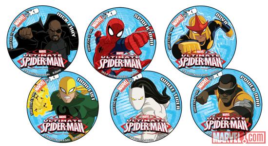 San Diego-exclusive Ultimate Spider-Man buttons