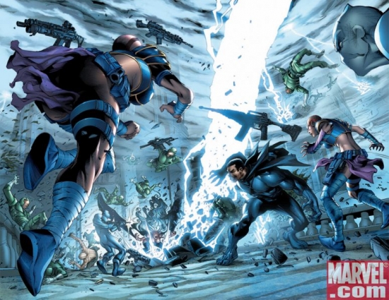 X-MEN: WORLDS APART #2, pages 6-7