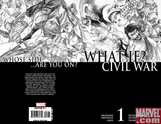 What If? Civil War Wraparound Djurdjevic Sketch Variant Cover