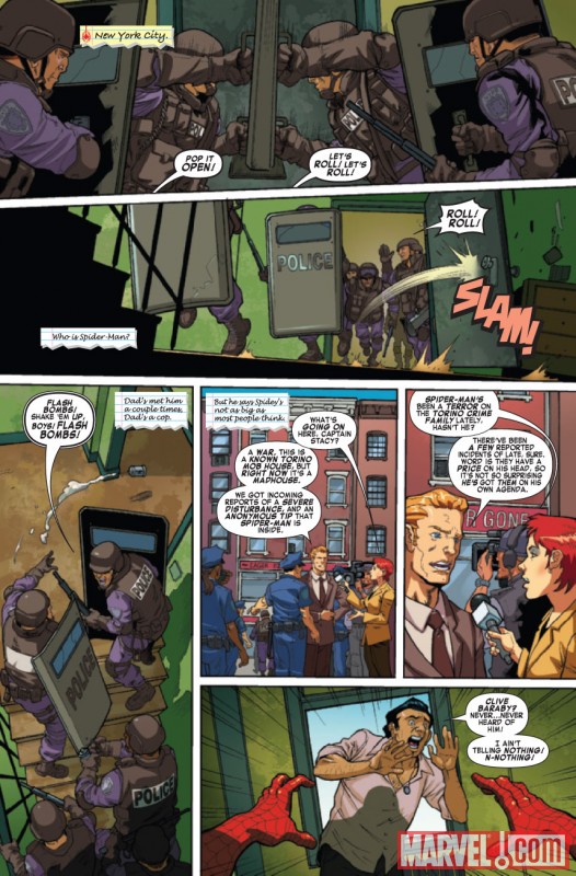 SPIDER-MAN #1 preview art by Matteo Lolli