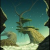 Background art of Kona Lifandi from Thor: Tales of Asgard