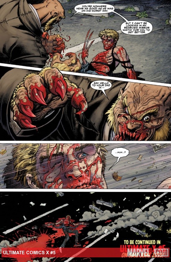 Ultimate Comics X #5 preview page by Arthur Adams