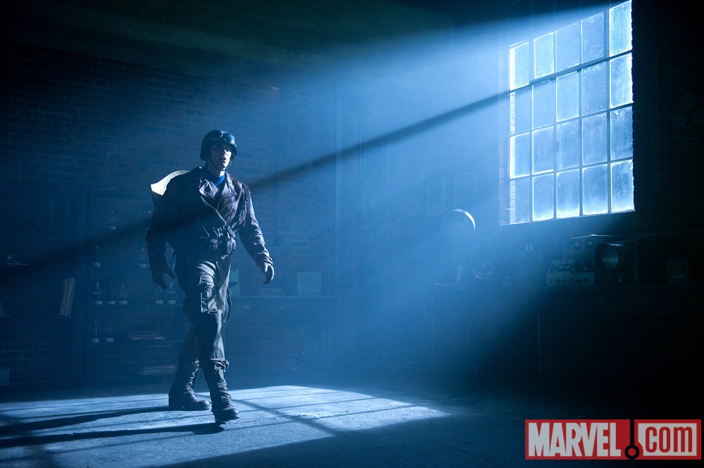 Chris Evans stars in Captain America: The First Avenger