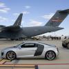 The Audi R8 Coupe on the set of Marvel's Iron Man