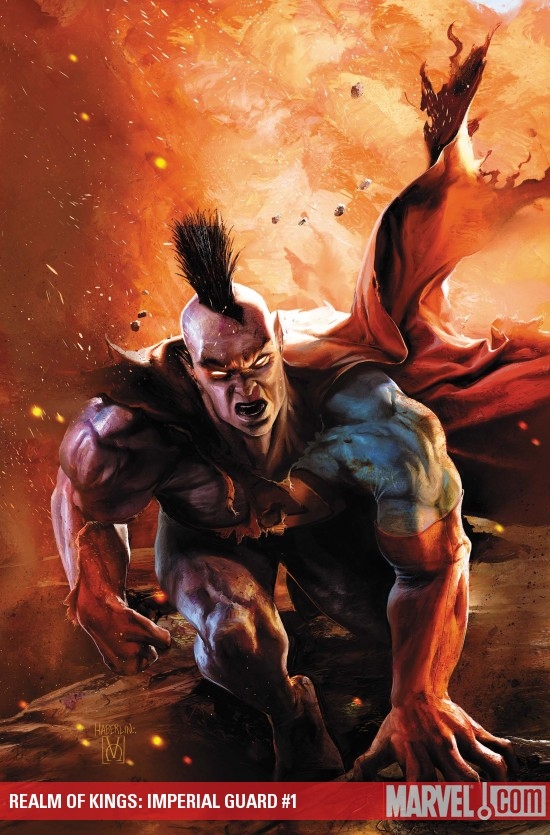 Realm of Kings: Imperial Guard #1 covr by Brian Haberlin