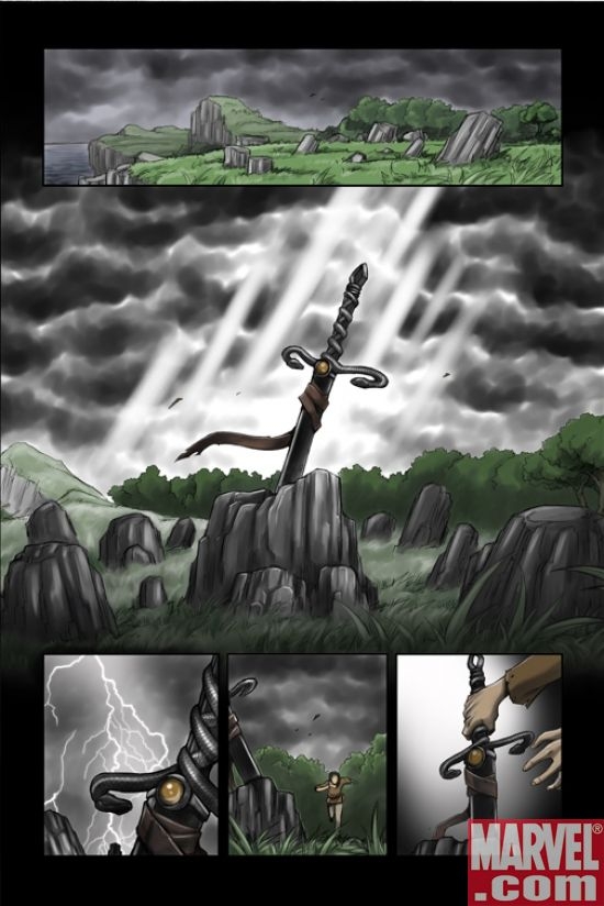 LORDS OF AVALON: SWORD OF DARKNESS #1 interior art