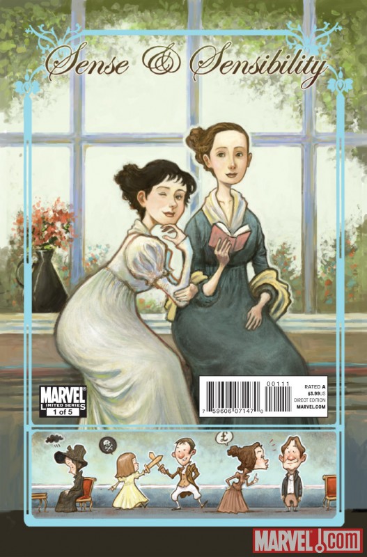 SENSE & SENSIBILITY #1 cover art by Sonny Liew