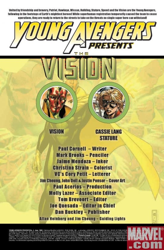 YOUNG AVENGERS PRESENS #4, page 1