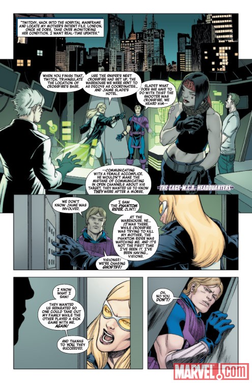 HAWKEYE & MOCKINGBIRD #3 preview art by David Lopez