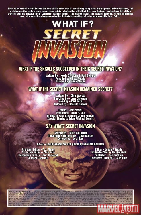 What If? Secret Invasion (2009) #1