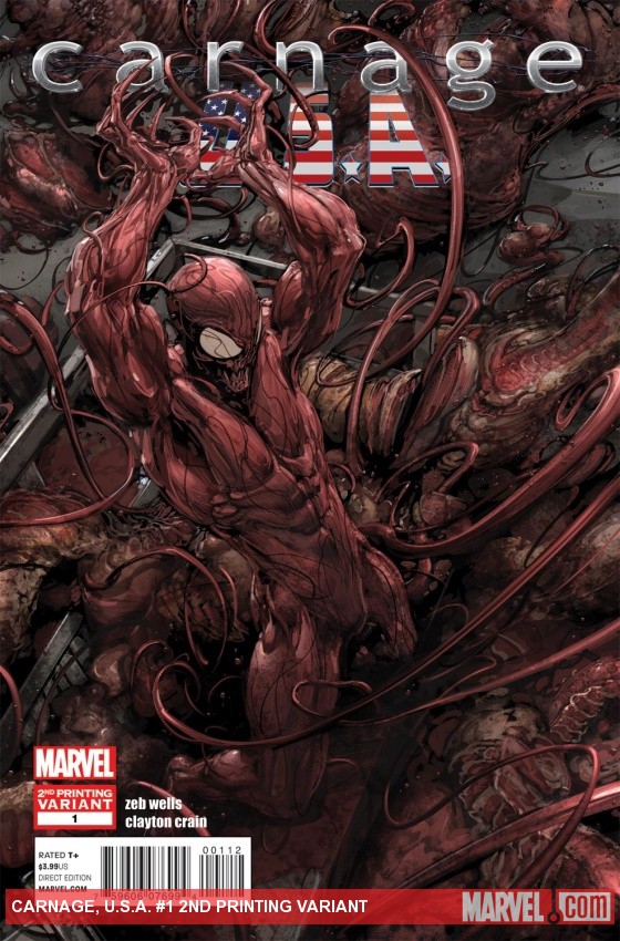Carnage, U.S.A. (2011) #1 (2nd Printing Variant)