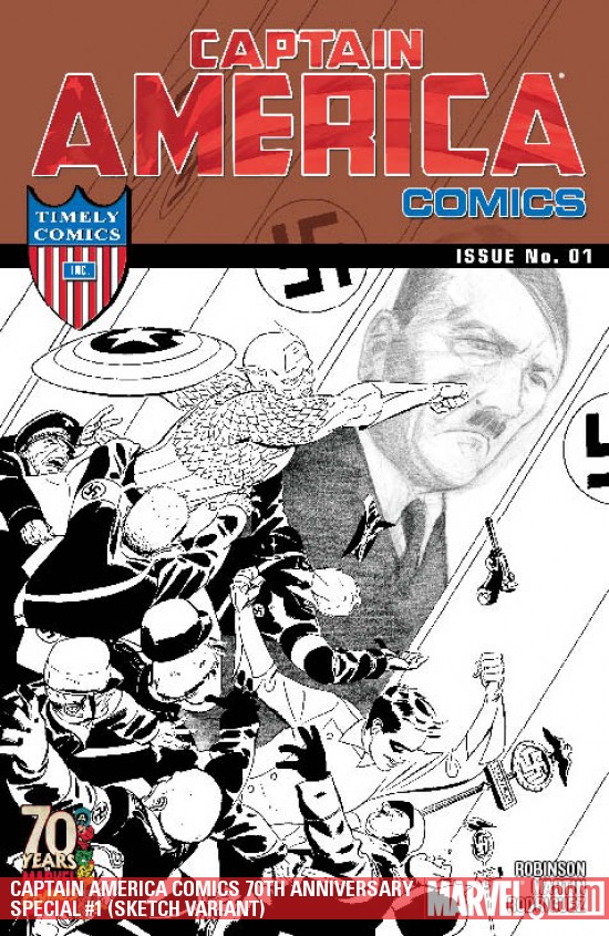 CAPTAIN AMERICA COMICS 70TH ANNIVERSARY SPECIAL 1 (2009) #1 (Variant)