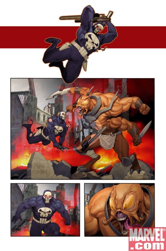 Punisher War Journal #12 Interior Art