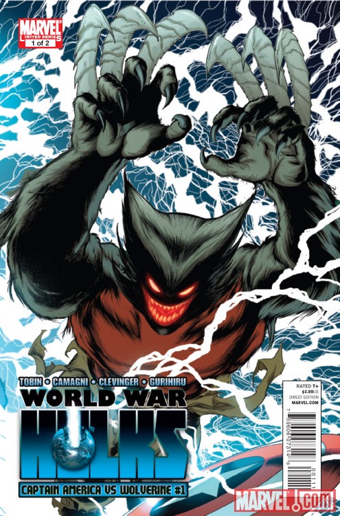 WORLD WAR HULKS: CAPTAIN AMERICA VS. WOLVERINE #1 cover by Barry Kitson